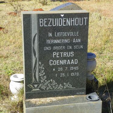 BEZUIDENHOUT Petrus Coenraad 1945-1978