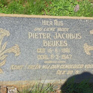 BEUKES Pieter Jacobus 1861-1947