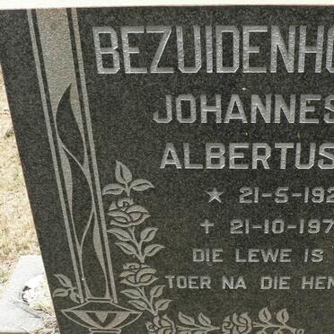 BEZUIDENHOUT Johannes Albertus 1921-1977