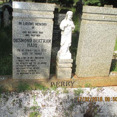 BERRY Desmond Bertram Haig 1944-1977
