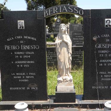 BERTASSO Pietro Ernesto 1904-1971 &amp; Giuseppina 1905-1989