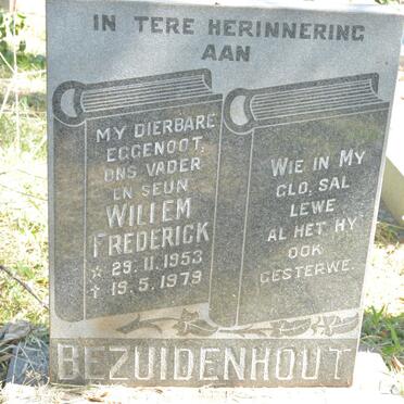 BEZUIDENHOUT Willem Frederick 1953-1979