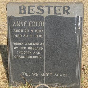 BESTER Anne Edith 1907-1970
