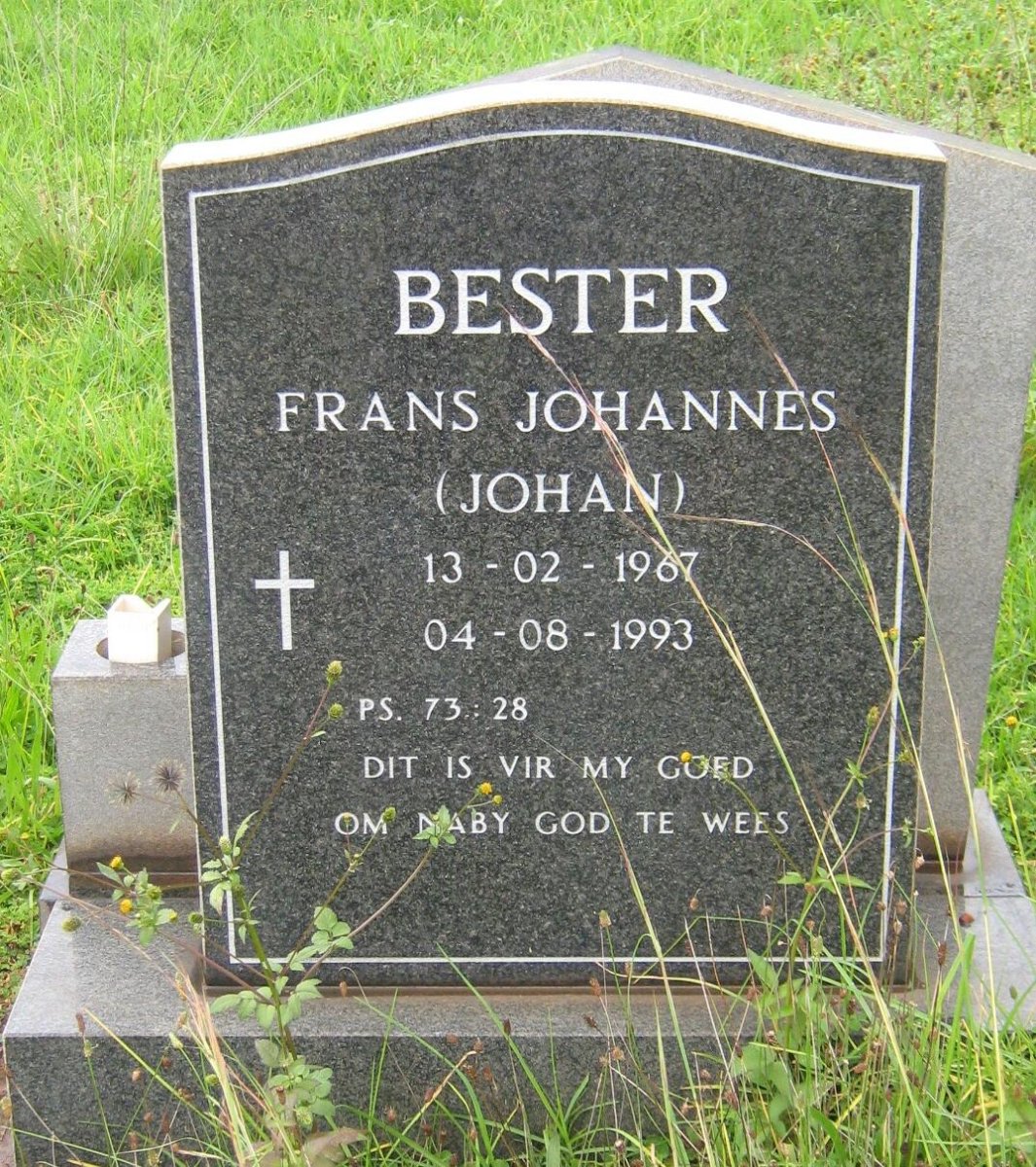 BESTER Frans Johannes 1967-1993