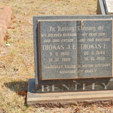 BENTLEY Thomas J.E. 1902-1958 :: BENTLEY Thomas E. 1944-1958