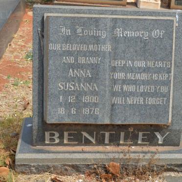 BENTLEY Anna Susanna 1900-1976
