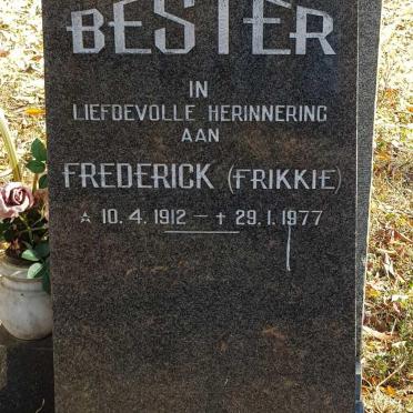 BESTER Frederick 1912-1977