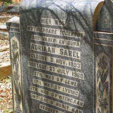 BERG Adriaan Sarel, van der 1893-1960