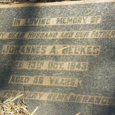 BEUKES Johannes A. -1943 &amp; Kotie 1892-1963