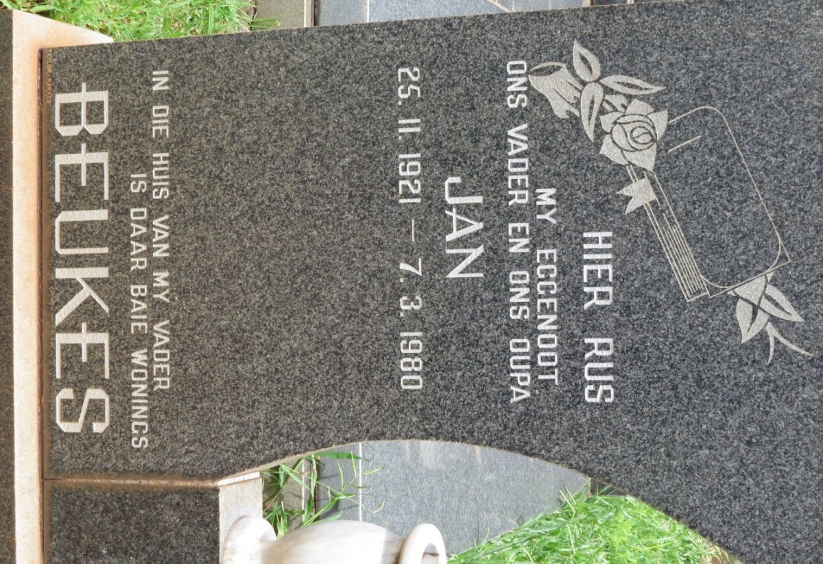 BEUKES Jan 1921-1980
