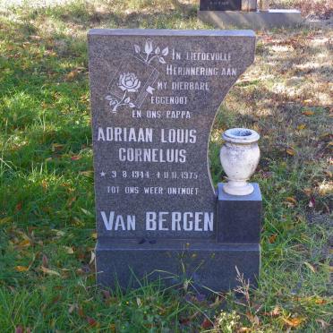 BERGEN Adriaan Louis Corneluis, van 1944-1975