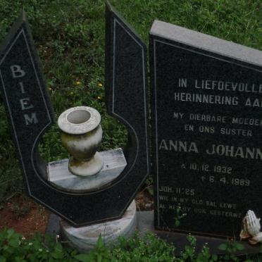 BIEM Anna Johanna 1932-1989