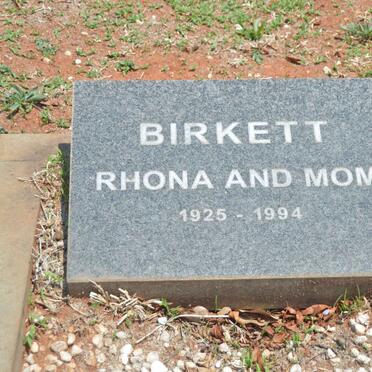 BIRKETT Rhona 1925-1994