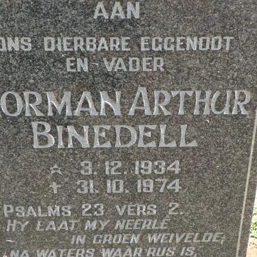 BINEDELL Norman Arthur 1934-1974