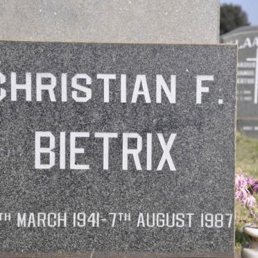 BIETRIX Christian F. 1941-1987