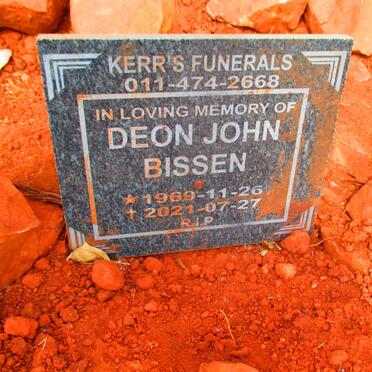 BISSEN Deon John 1969-2021