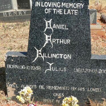 BILLINGTON Daniel Arthur Julius 1948-2004