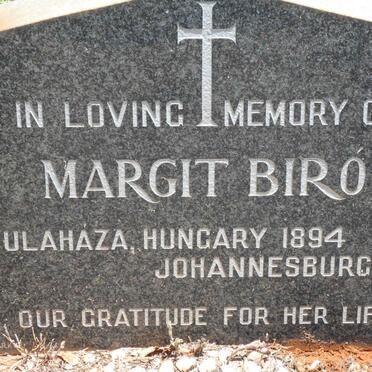 BIRO Margit 1894-1980
