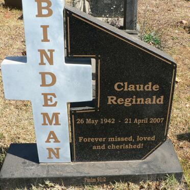 BINDEMAN Claude Reginald 1942-2007