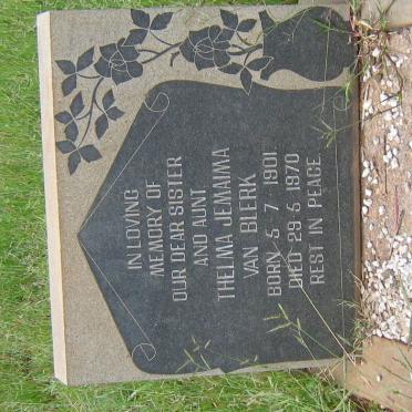 BLERK Thelma Jemaima, van 1901-1970