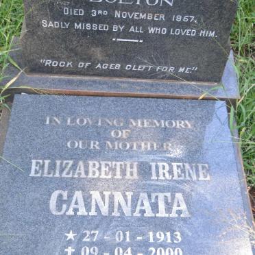 BOLTON Fredrick William -1957 :: BOLTON Elizabeth Alice -1948 :: CANNATA Elizabeth Irene 1913-2000