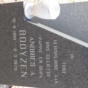 BOOYZEN Andries A. 1918-1975