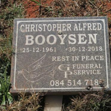 BOOYSEN Christopher Alfred 1961-2018