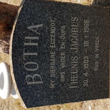 BOTHA Theunis Jacobus 1903-1966