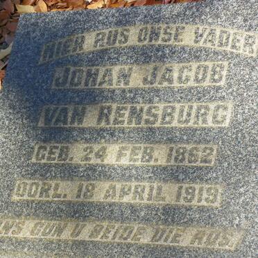 RENSBURG Johan Jacob, van 1862-1919