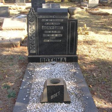 BOTHMA Andrew Daniel 1910-1947