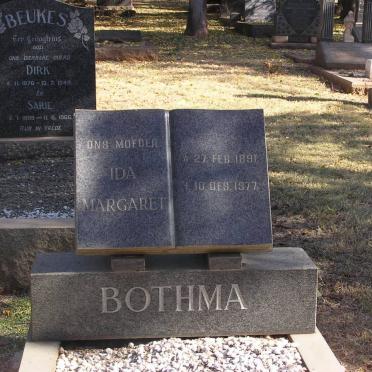 BOTHMA Ida Margaret 1891-1977