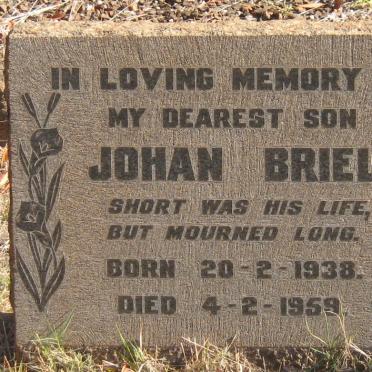 BRIEL Johan 1938-1959