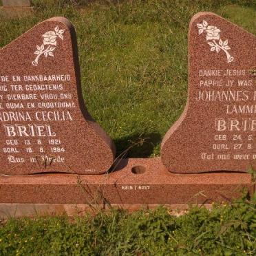 BRIEL Johannes Hendrik 1917-1995 &amp; Hendrina Cecilia 1921-1984
