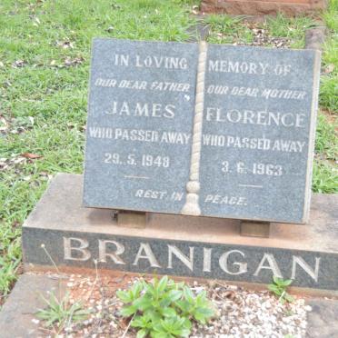 BRANIGAN James -1948 &amp; Florence -1963