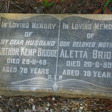 BRIDGE Arthur Kemp -1945 &amp; Aletta -1959