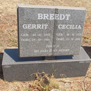 BREEDT Gerrit 1913-1966 &amp; Cecilia 1925-2001