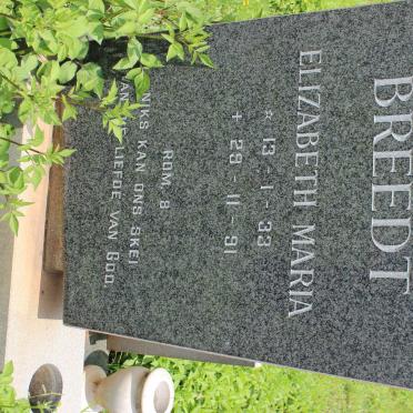 BREEDT Elizabeth Maria 1933-1991