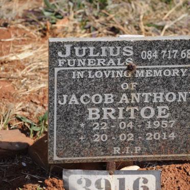 BRITOE Jacob Anthony 1957-2014