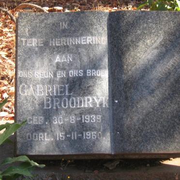 BROODRYK Gabriel 1939-1960