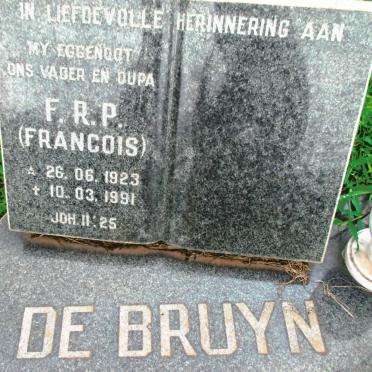 BRUYN F.R.P., de 1923-1991