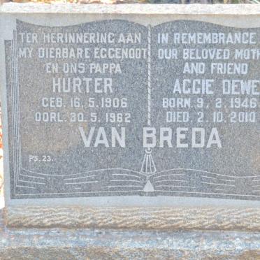 BREDA Hurter, van 1906-1962 &amp; Aggie DEWEY 1946-2010