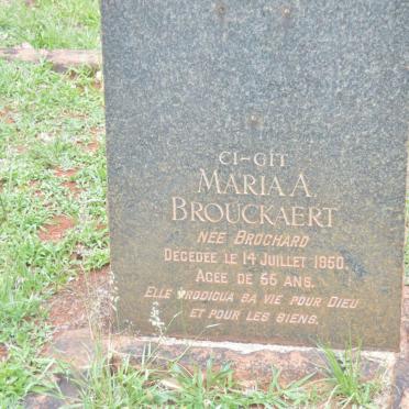 BROUCKAERT Maria A. nee BROCHARD -1950