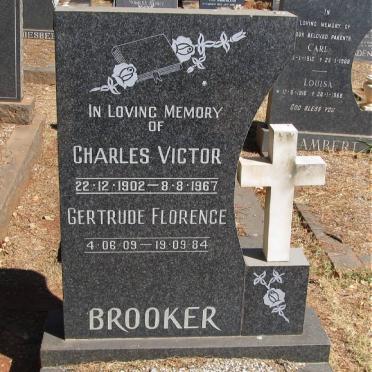 BROOKER Charles Victor 1902-1967 &amp; Gertrude Florence 1909-1984