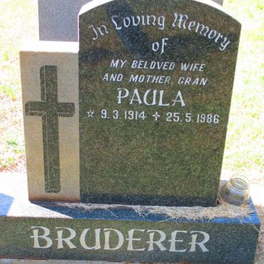 BRUDERER Paula 1914-1986