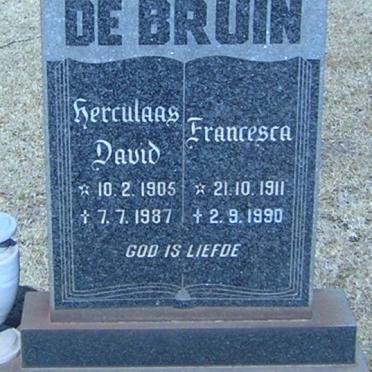 BRUIN Herculaas David, de 1905-1987 &amp; Francesca 1911-1990