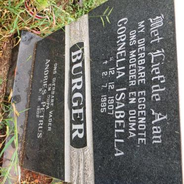 BURGER Andries Petrus 1902- &amp; Cornelia Isabella 1907-1995
