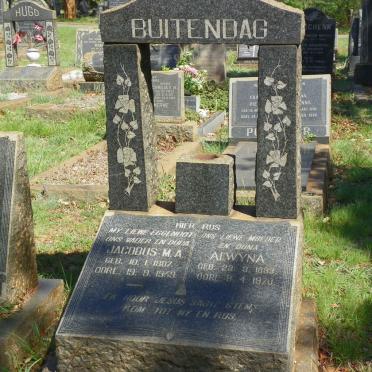 BUITENDAG Jacobus M.A. 1887-1959 &amp; Alwyna 1893-1970