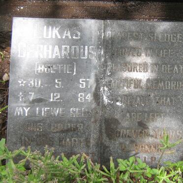 BURGER Schalk Willem 1924-1974 :: BURGER Lukas Gerhardus 1957-1984