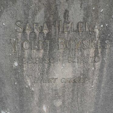 BUΫSKES Percival Victor 1888-1965 &amp; Sarah Helena Violet 1886-1970