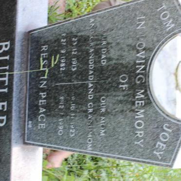 BUTLER Tom 1913-1982 &amp; Joey 1923-1990